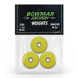 1oz steel bow weights - yellow