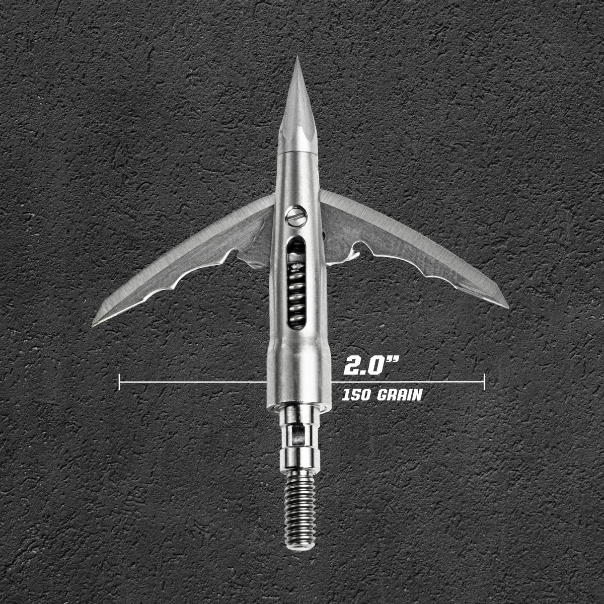 2.0IN 150G Stainless Steel Broadhead - 3 Pack